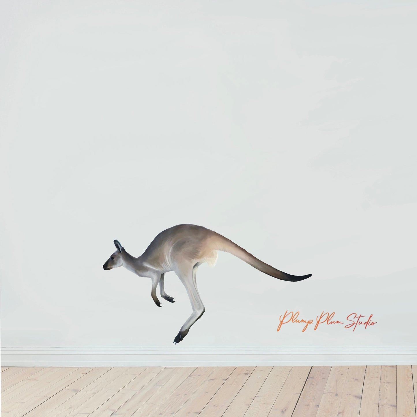 Kangaroo decal, Australian animal sticker, Nature lover gift, Realistic Kangaroo art print, indoor/outdoor luxury vinyl decal, textured
