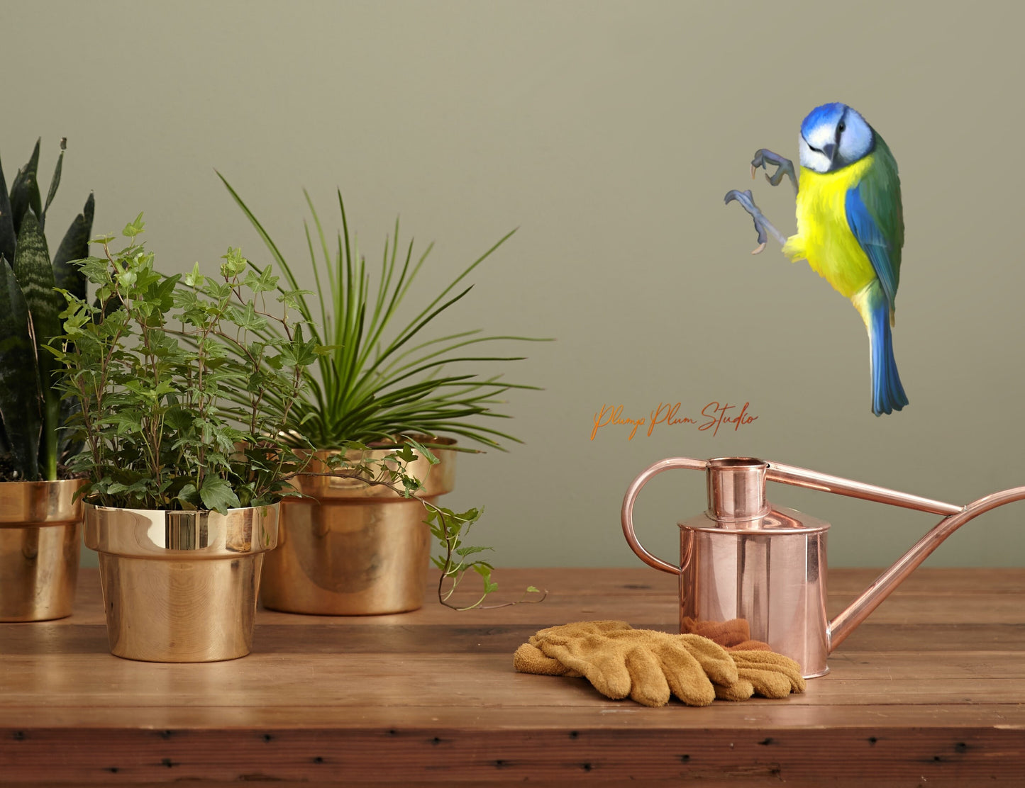 Adorable Little Blue Tit decal, Blue Tit sticker, little bird vinyl sticker, Blue/yellow bird, light switch decal, car decal, repositionable