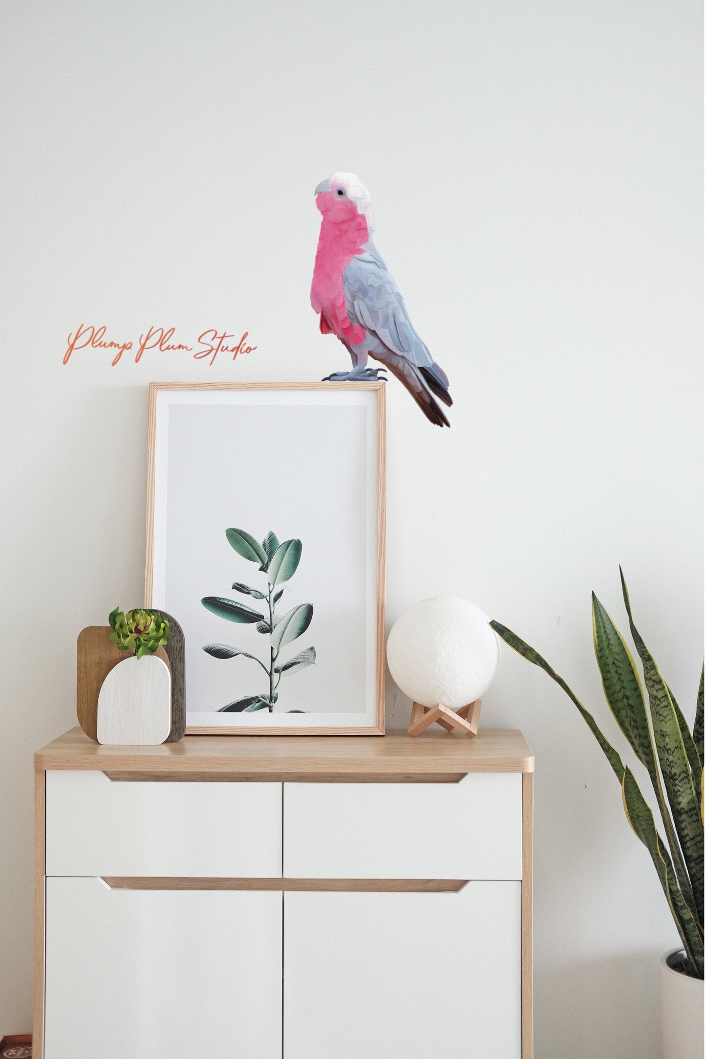 Aussie Pink Galah decal, Pink/grey parrot, Australian galah sticker, Australian bird textured vinyl, Bird lovers gift, indoor/outdoor vinyl